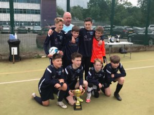 Dark Blue team with the Spring Cup